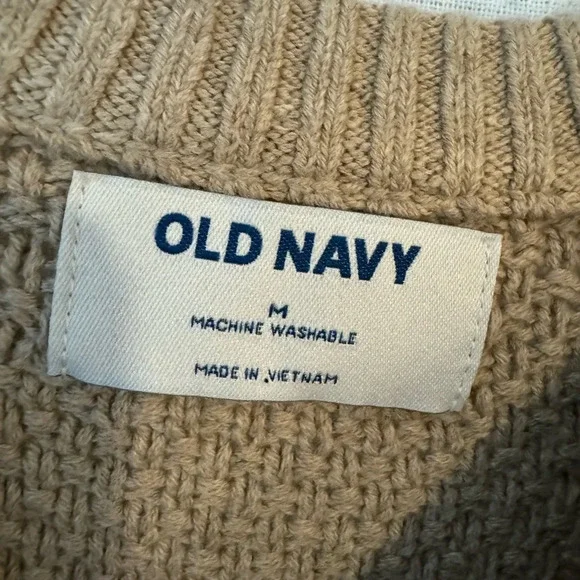 NWT Old Navy Taupe Crew Neck Sweater - Picture 2 of 5